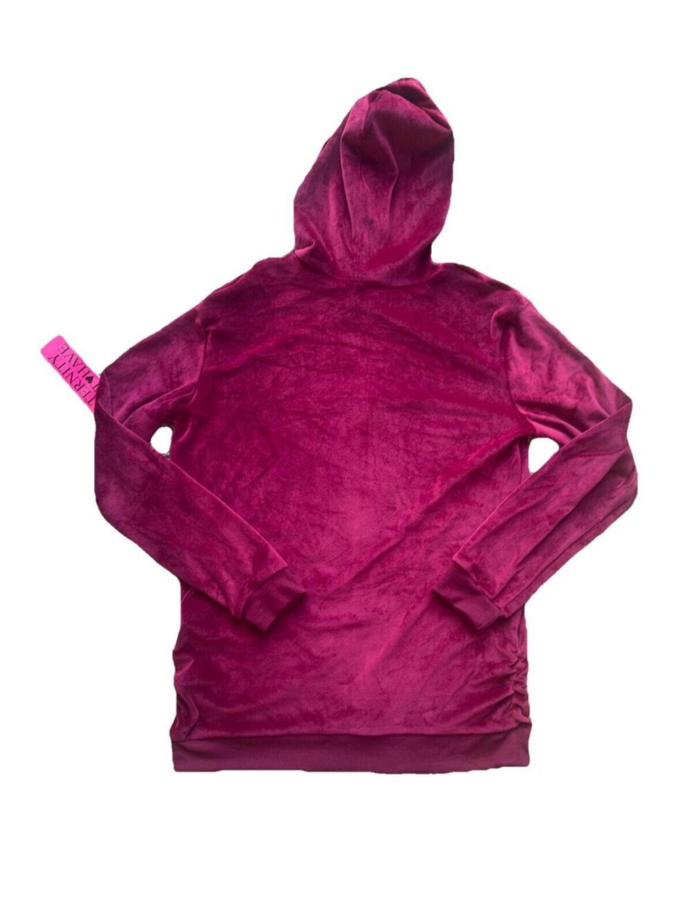 Ruby & Lace Maternity Velour Zip Hoodie Mama Size Small New - Picture 4 of 4